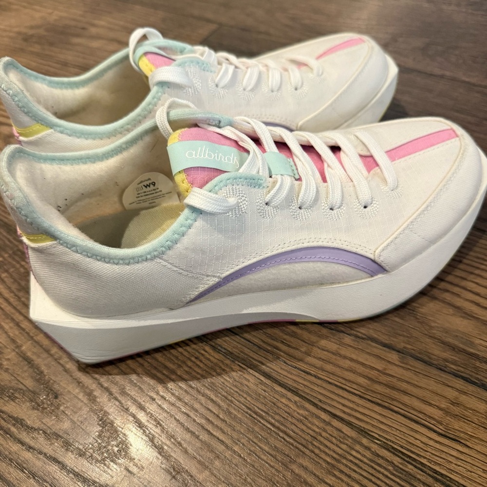 Allbirds X Olivia Rubin Shoes Women 9W Casual White pastel‎ Sneakers